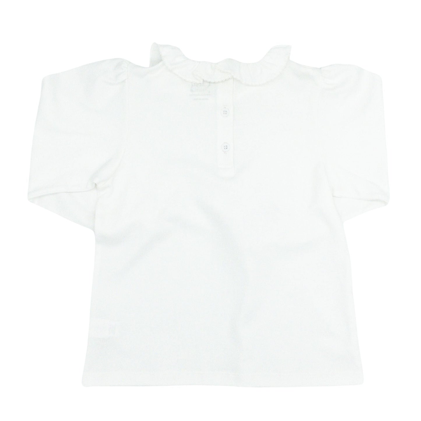 Girl's Long-sleeve Ruffle Neck Blouse