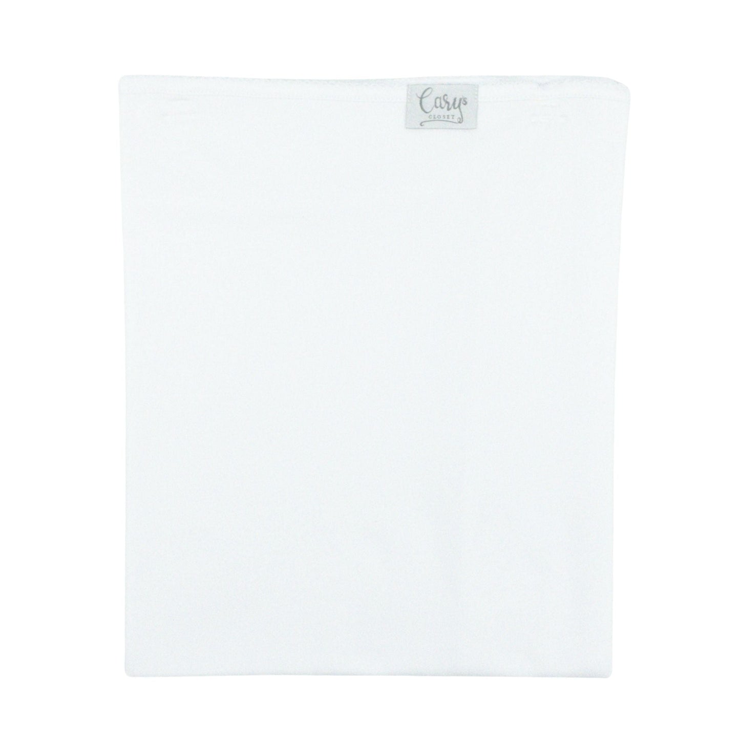 Pima Knit Blanket with Picot Trim - White with White