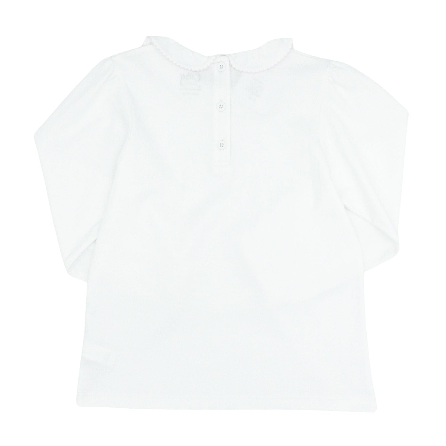 Girl's Long-sleeve Ruffle Neck Blouse